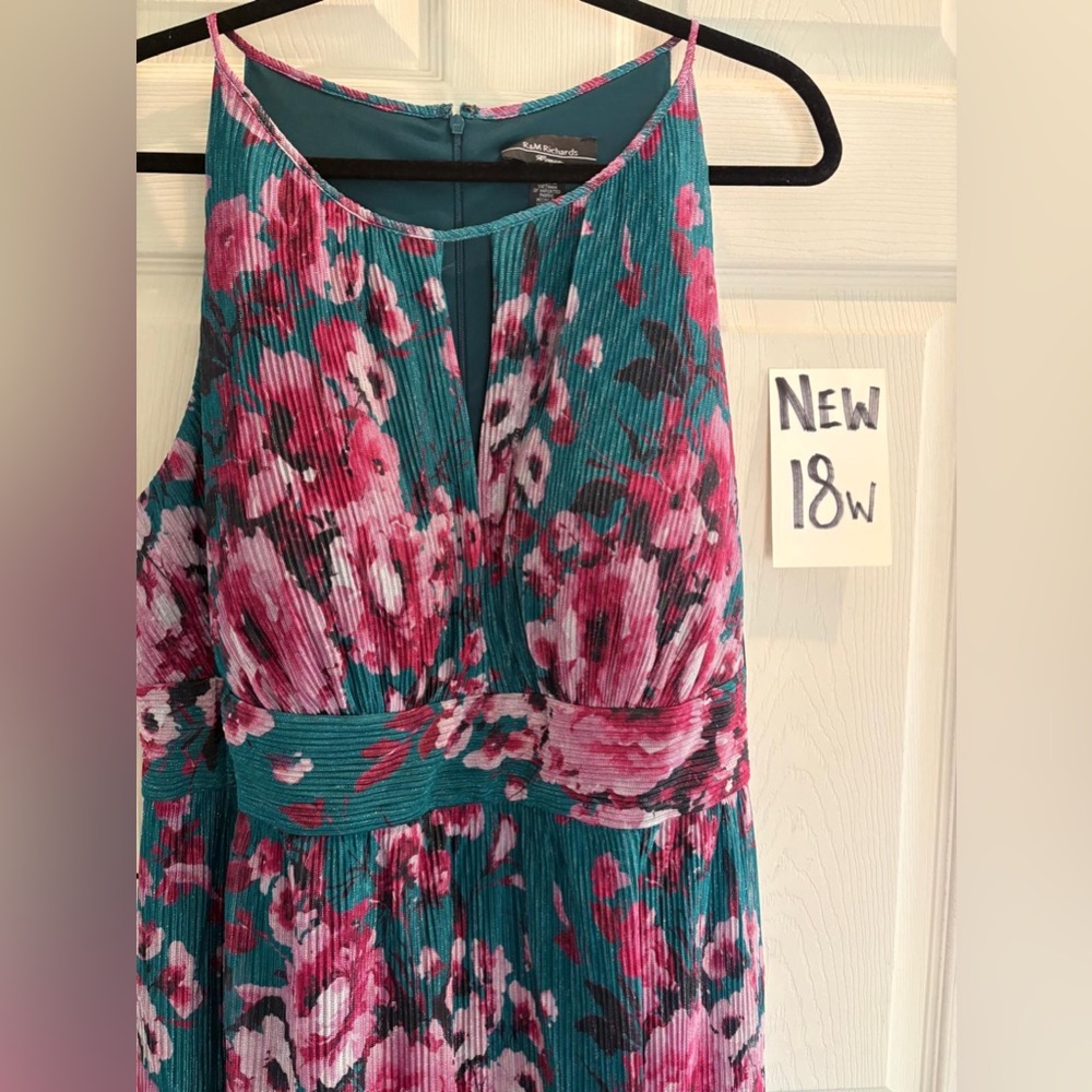 NWT R&M Richard floral long Dress 18W - Picture 7 of 7